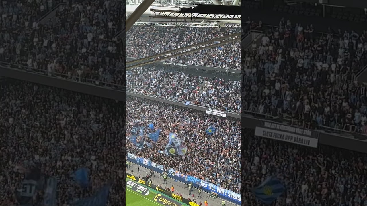 Tydligt budskap från Djurgårdens supportrar i derbyt mot AIK #djurgården #aik #derby