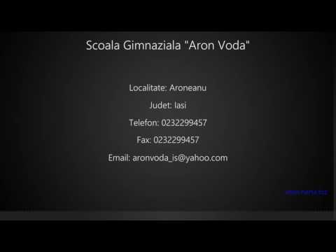 Scoala Gimnaziala "Aron Voda" Aroneanu