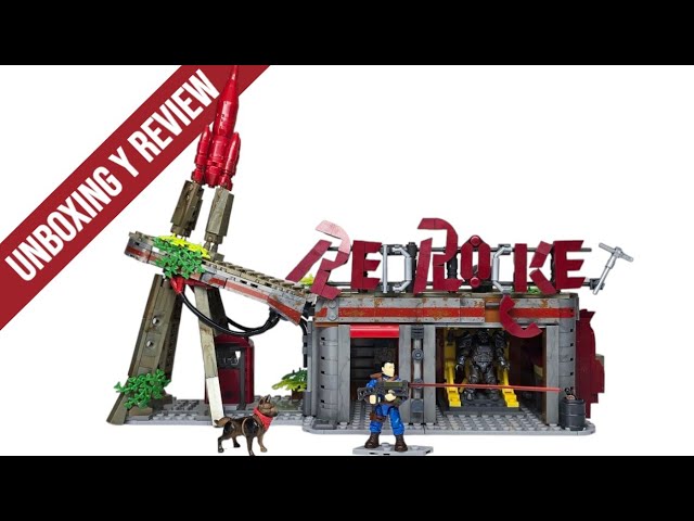 Vídeo relacionado con Mega Fallout Figuras de acción y Juguetes de construcción, Parada de Camiones Red Rocket con 824 Piezas, 2 Personajes articulados y Accesorios, para coleccionistas, HXT00