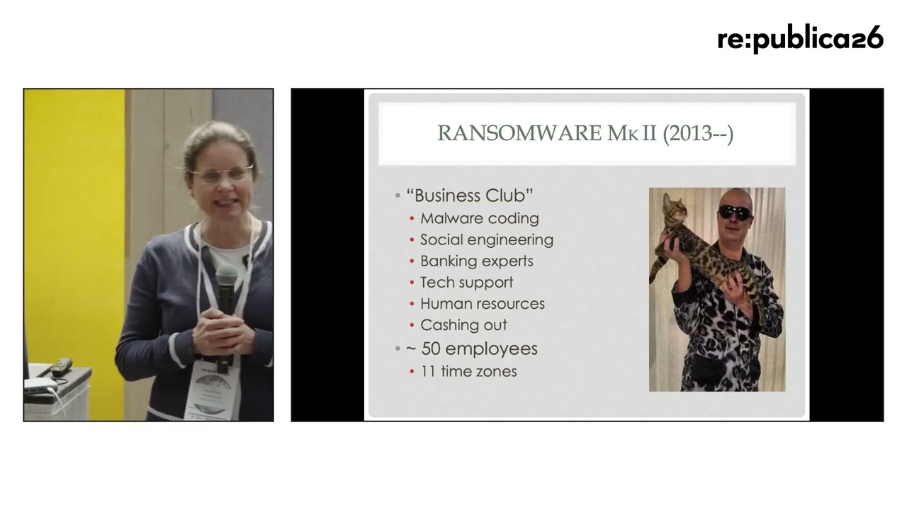 re:publica 26: Anja Shortland – Inside the Dark Economy of Hacking and Ransomware