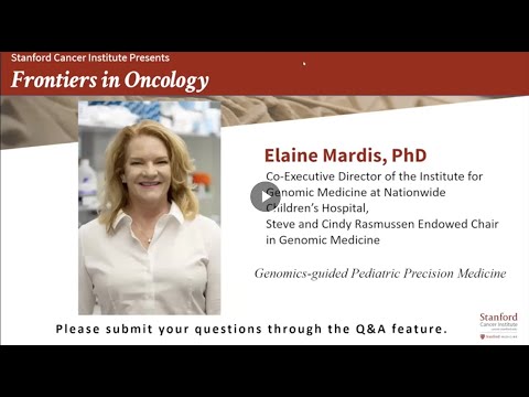 Frontiers in Oncology: Elaine Mardis, PhD