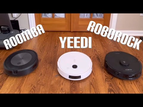 Head to Head Battle between Roomba J7+, Roborock S7 MaxV, and Yeedi Vac 2 Pro