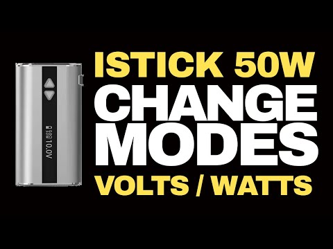 Part of a video titled How to Switch Between Voltage and Wattage Mode on an Eleaf iStick 50w