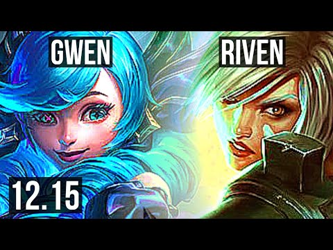 GWEN vs RIVEN (TOP) | 10/2/3, Godlike, 300+ games | EUW Master | 12.15