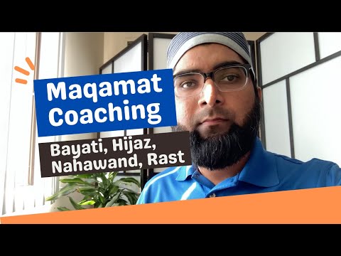 Learn maqam bayati, hijaz, nahawand, rast - fluctuations and transitions