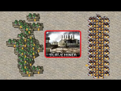 GGi vs Slave Miner - Same Cost - Red Alert 2