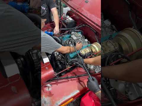 First start of the AMC 304 V8 in our 1979 Patina Renegade project. #enginebuild #jeep #cj7