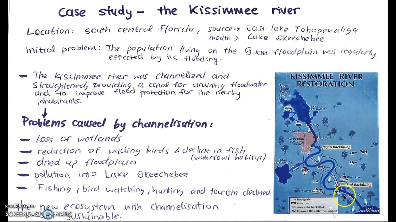 Water managment features IB Geography- #4 Case Study: The Kissimmee river