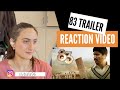 83 Official Trailer REACTION | Ranveer Singh, Deepika Padukone | Kabir Khan
