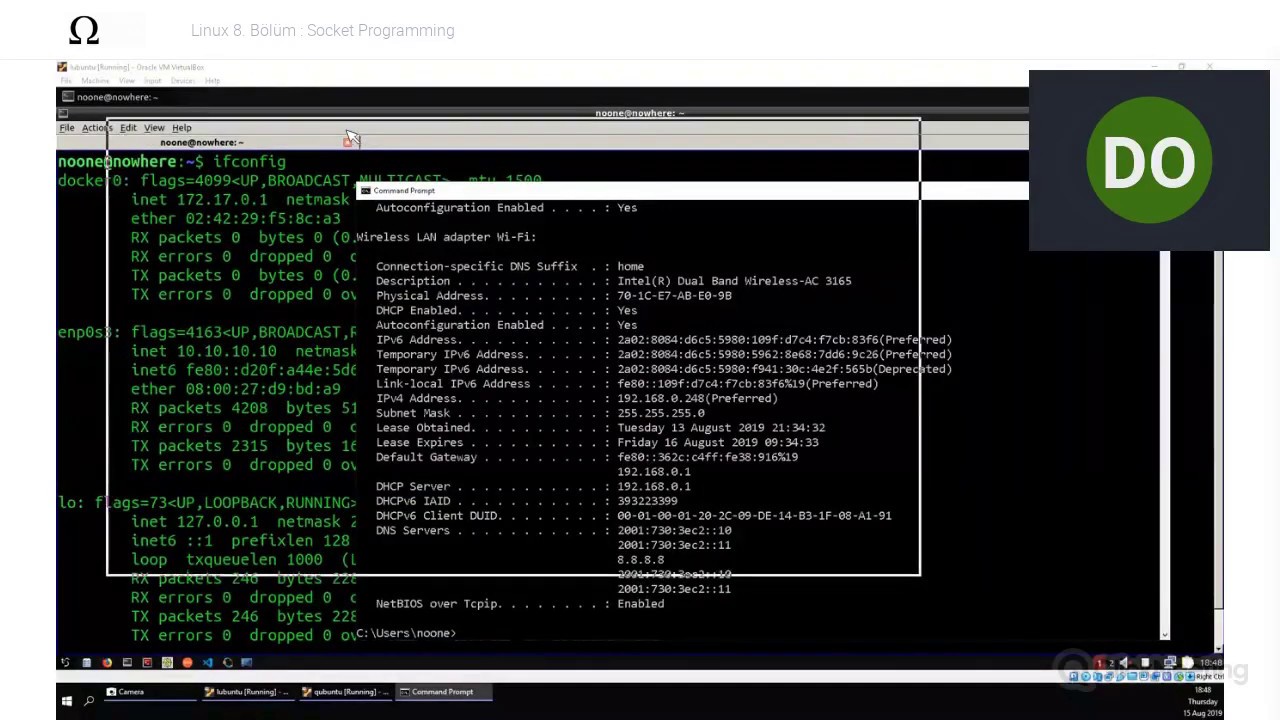 Linux 8. Bölüm : Socket Programming
