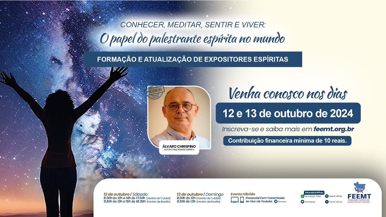 Encontro de Formação e Atualização de Expositores Espíritas | Dia 01 - Manhã