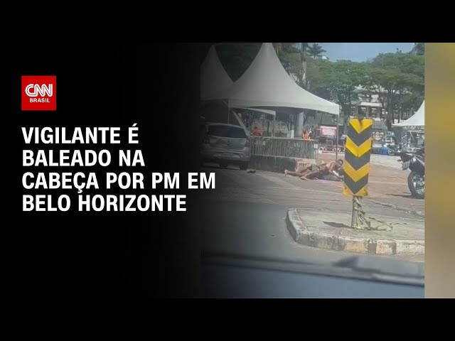 Vigilante é baleado na cabeça por PM em Belo Horizonte | LIVE CNN