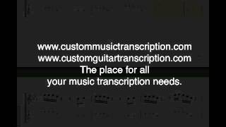 One Day | Fishbone | Custom Music Transcription | Custom Guitar Transcription