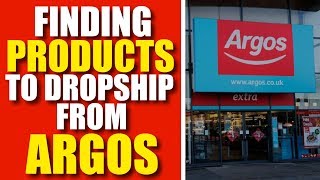 Finding Products To Dropship From Argos (Argos Dropshipping)