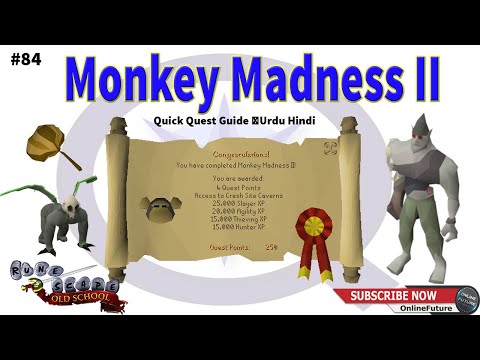 OSRS│How To Complete Monkey Madness II Quest 2020│Urdu Hindi
