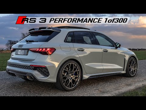 PUSHED HARD! 2023 AUDI RS3 PERFORMANCE SPORTBACK 1of300 - HOTTEST HATCH - Accelerations, drifts etc