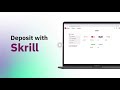How to make a deposit via Skrill