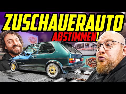 Wir QUETSCHEN ein ZUSCHAUERAUTO aus! - VW Golf 1 GTI - Marco hat FREIE HAND!