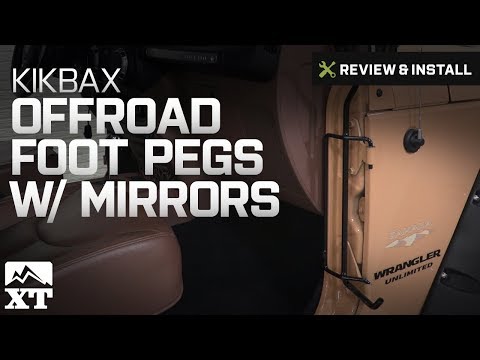 Jeep Wrangler Kikbax Offroad Foot Pegs w/ Mirrors (2007-2017 JK) Review & Install