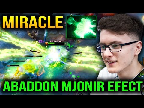 MIRACLE Abaddon BATTLE PASS 2018 Mjollnir EFFECT vs Mambos PL