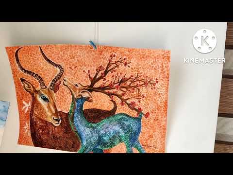 Amazing Hand Painting Art Work Show By Nabanita Ray & Rajender Ray