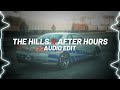 the hills x after hours Full version   the weeknd edit audio