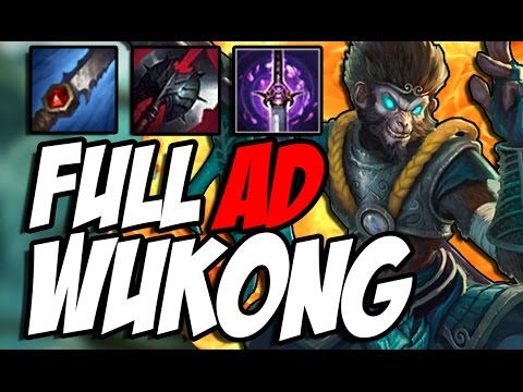 FULL AD WUKONG JUNGLE GOES BANANAS (S+) (League of Legends) Patch 6.19