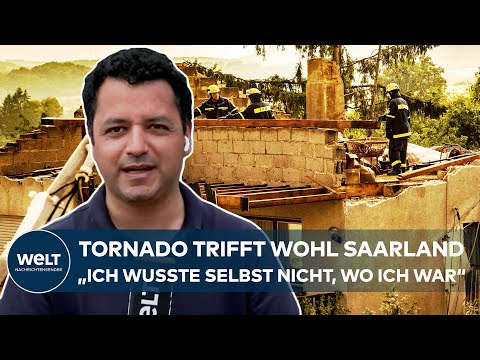 TORNADO IM SAARLAND? Augenzeuge berichtet von Zerstörung seines Hauses im Ort Asweiler