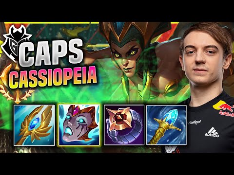 CAPS FIRST GAME WITH CASSIOPEIA NEW BUFFS! - G2 Caps Plays Cassiopeia MID vs Lucian! |