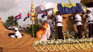 Cambodia ex-king's body back home amid sea of mourners