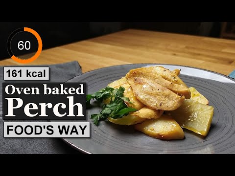 Oven baked perch recipe | Ingredients calories | Greek Food’s Way