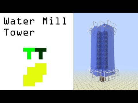 Beginner's Feed The Beast Tutorial - Water Mill Tower (IndustrialCraft)