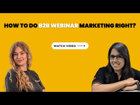 Ep 26: B2B webinar marketing playbook Ft. Daria - YouTube