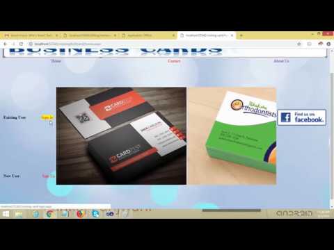 Visiting Card Maker Project ASP NET C SQL Server | Pankaj Panjwani