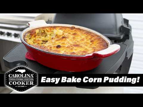Baking the BEST Golden Brown Corn Pudding! Recipe by Carolina Cooker®