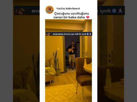 Çocuğu uyutan baba sürpriz sonlu 😂❤️