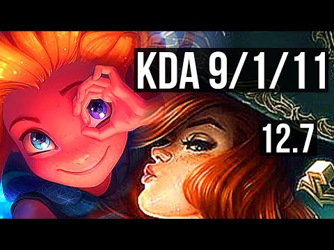 ZOE & Nautilus vs MISS FORTUNE & Rakan (ADC) | 9/1/11, 2.1M mastery, 1000+ games | BR Master | 12.7