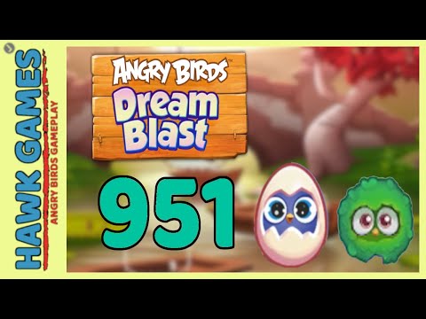 Angry Birds Dream Blast Level 951 - Walkthrough, No Boosters
