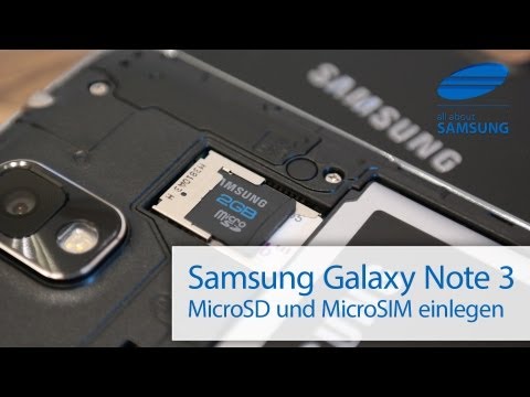 Samsung Galaxy Note 3 MicroSIM / SIM und MicroSD einlegen