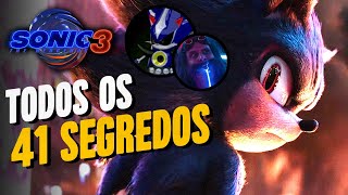 LIGAÇÃO COM SONIC HEROES! TODOS 41 SEGREDOS DO TRAILER de SONIC 3 - METAL SONIC e SONIC 4