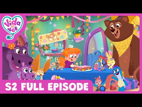 Popcorn's Birthday Surprise 🎂 | S2 FULL EPISODES | Vida the Vet | S2 E07 | Kid's Animation