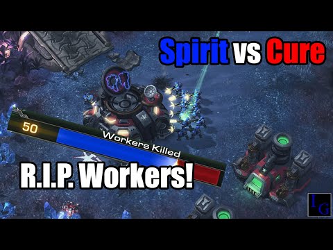 Spirit (Terran) vs Cure (Terran) | SC2 Pro Match With Commentary Professional TvT Starcraft 2 Game