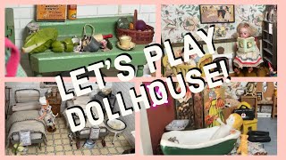 DOLLHOUSING IN PROGRESS✨WHISTLE-BY DOLLS' HOUSE TOUR✨TACKY WAX and Other Problems #dollhouse #minis