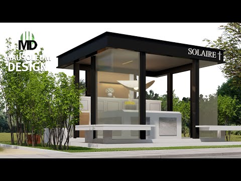 Mausoleum Design - 4x4 Open Mausoleum Plan | EP133