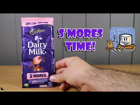 Special Edition Cadbury Dairy Milk S'Mores Chocolate Block Food Tasting Review | Birdew Reviews