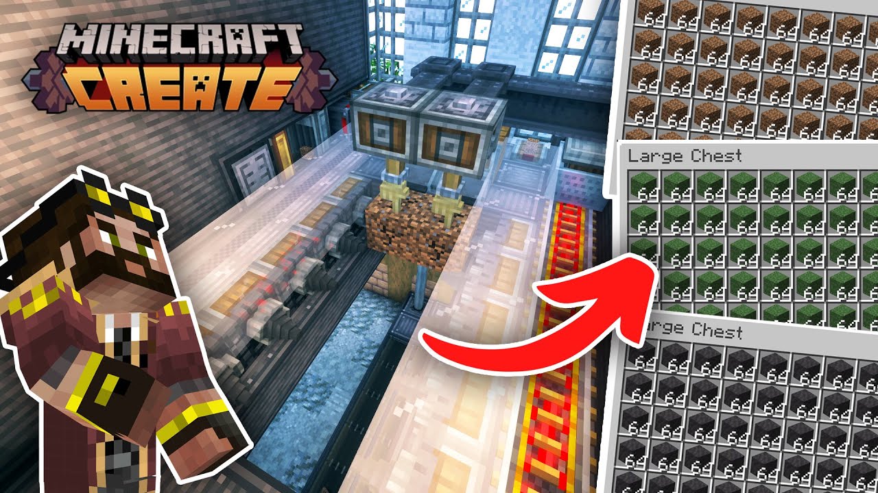 Easy DIRT FARM in Minecraft Create Mod (#11)