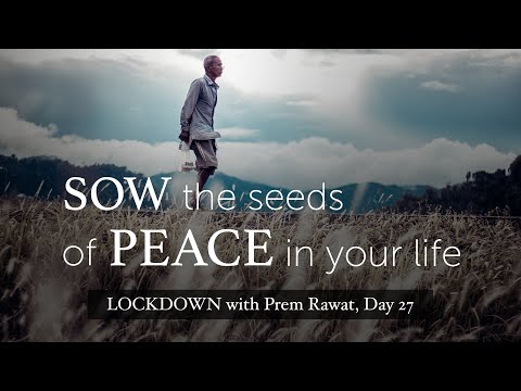 Lockdown Day 27 with Prem Rawat - Sow the seeds of peace in your life