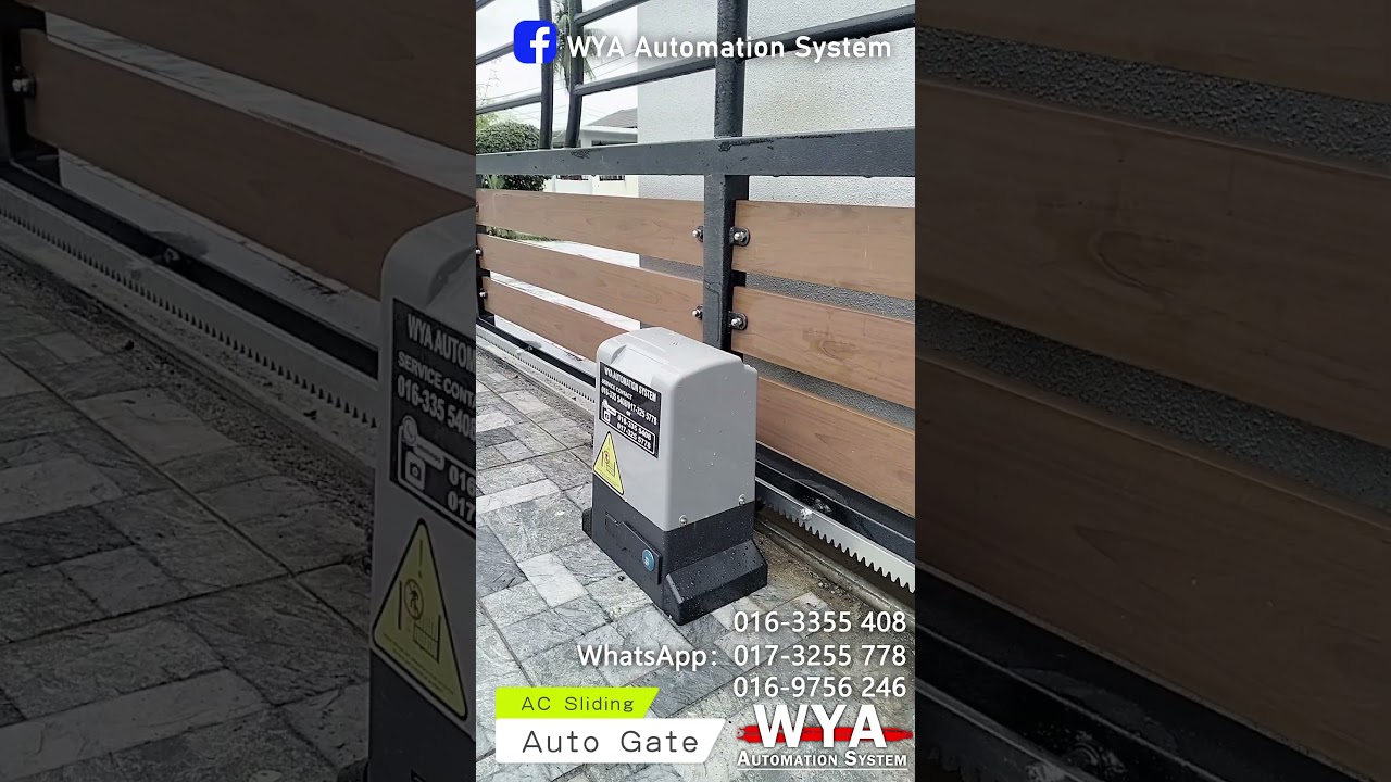 WYA AC Sliding auto gate❗️❗️ #autogate #installation #murah #autogatemurah #sliding