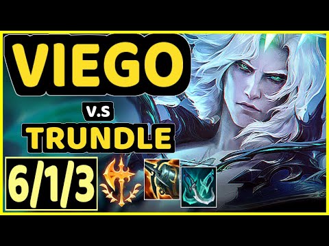 VIEGO vs TRUNDLE - 6/1/3 KDA JUNGLE GAMEPLAY - EUW Ranked GRANDMASTER