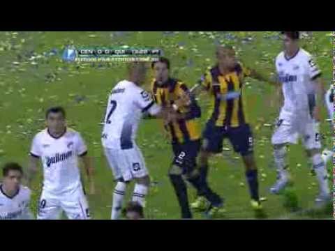 Remate de Encina. Rosario Central 0 - Quilmes 0. Fecha 1. Torneo Inicial 2013. FPT